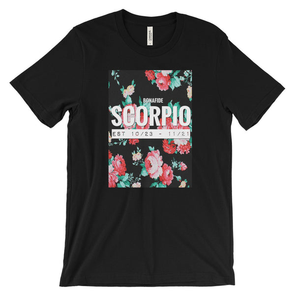 Floral Design Scorpio Shirt Scorpio sold Gift Scorpio Si